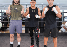 Emanuel Navarrete, Nico Ali Walsh & Hometown Hero Giovani Santillan
