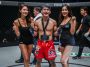 Danny Kingad with ring girls