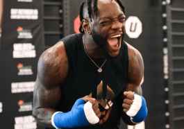 DEONTAY WILDER LAS VEGAS MEDIA WORKOUT