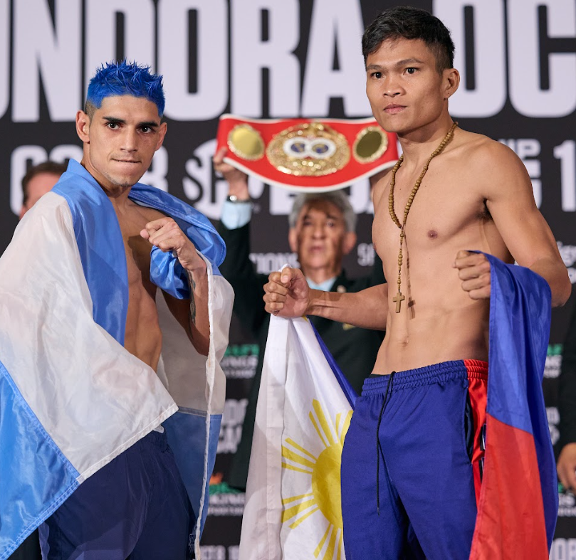 Jerwin Ancajas vs Fernando Martinez weigh in